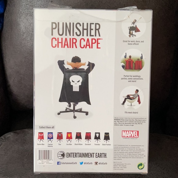 Punisher Chair Cape - Picture 2 of 2